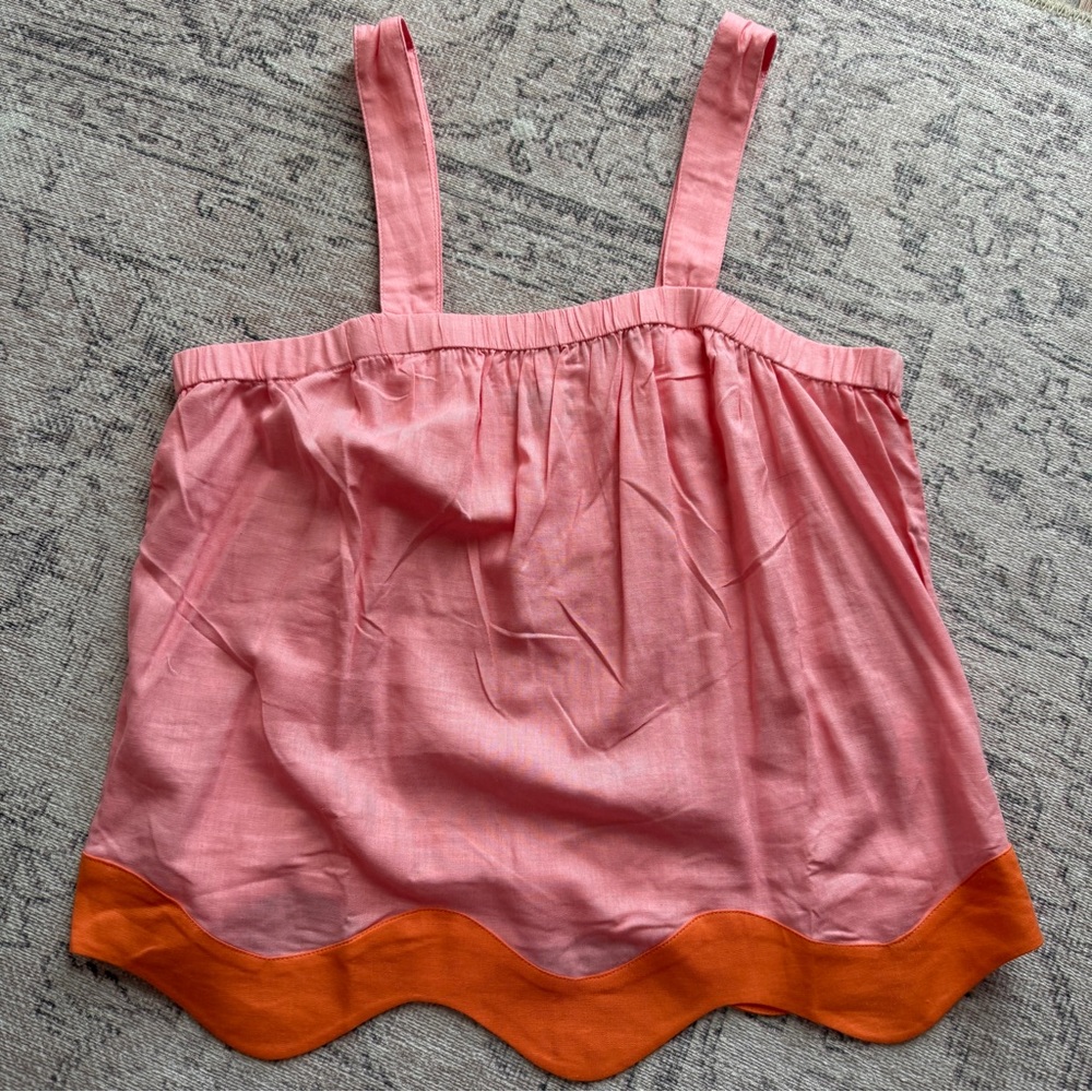 Pink and Orange Women's Tank Top